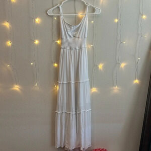 Hollister Smocked Open Back Midi Dress 🤍​